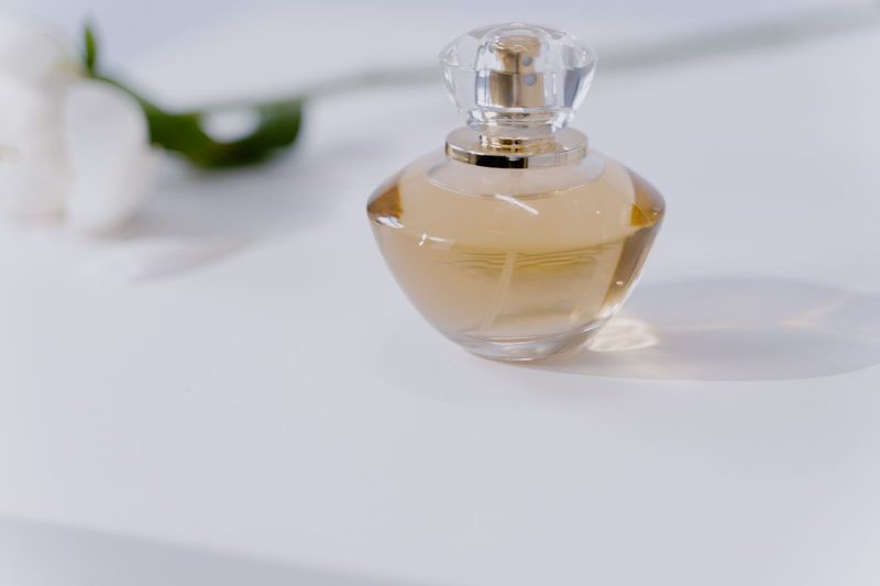 Perfume bottle still life